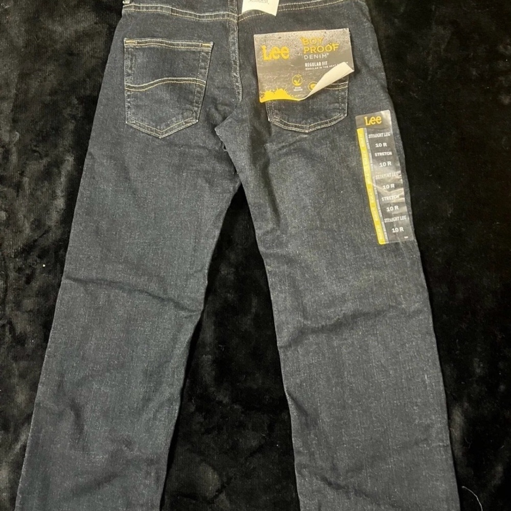 Lee Boys Size 10 Denim Slim Jeans in Dark Blue